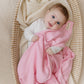 Organic Cotton Ribbed Baby Blanket - Blush Pink