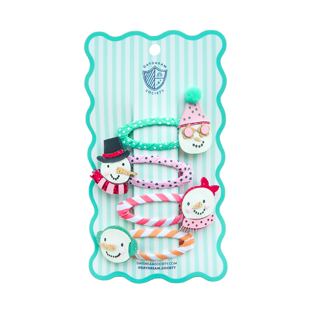 Blizzard Buddies Snowman Hair Clip - Set of 4