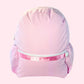 Pink Preppy Stripe ~Glossy~ Medium Backpack w/ Pockets | Mint