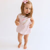 Batter Up Applique Pink Ruffle Sleeveless Bubble