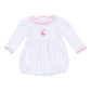 Jolly Ribbons Embroidered Long Sleeve Bubble - Magnolia Baby Girl
