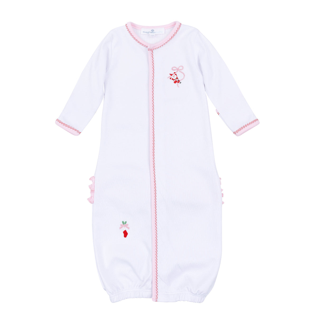 Jolly Ribbons Embroidered Ruffle Converter - Magnolia Baby Girl