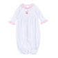 Jolly Ribbons Embroidered Ruffle Gathered Gown - Magnolia Baby Girl
