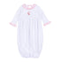 Jolly Ribbons Embroidered Ruffle Gathered Gown - Magnolia Baby Girl
