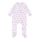 Jolly Ribbons Print Ruffle Zip Footie - Magnolia Baby Girl