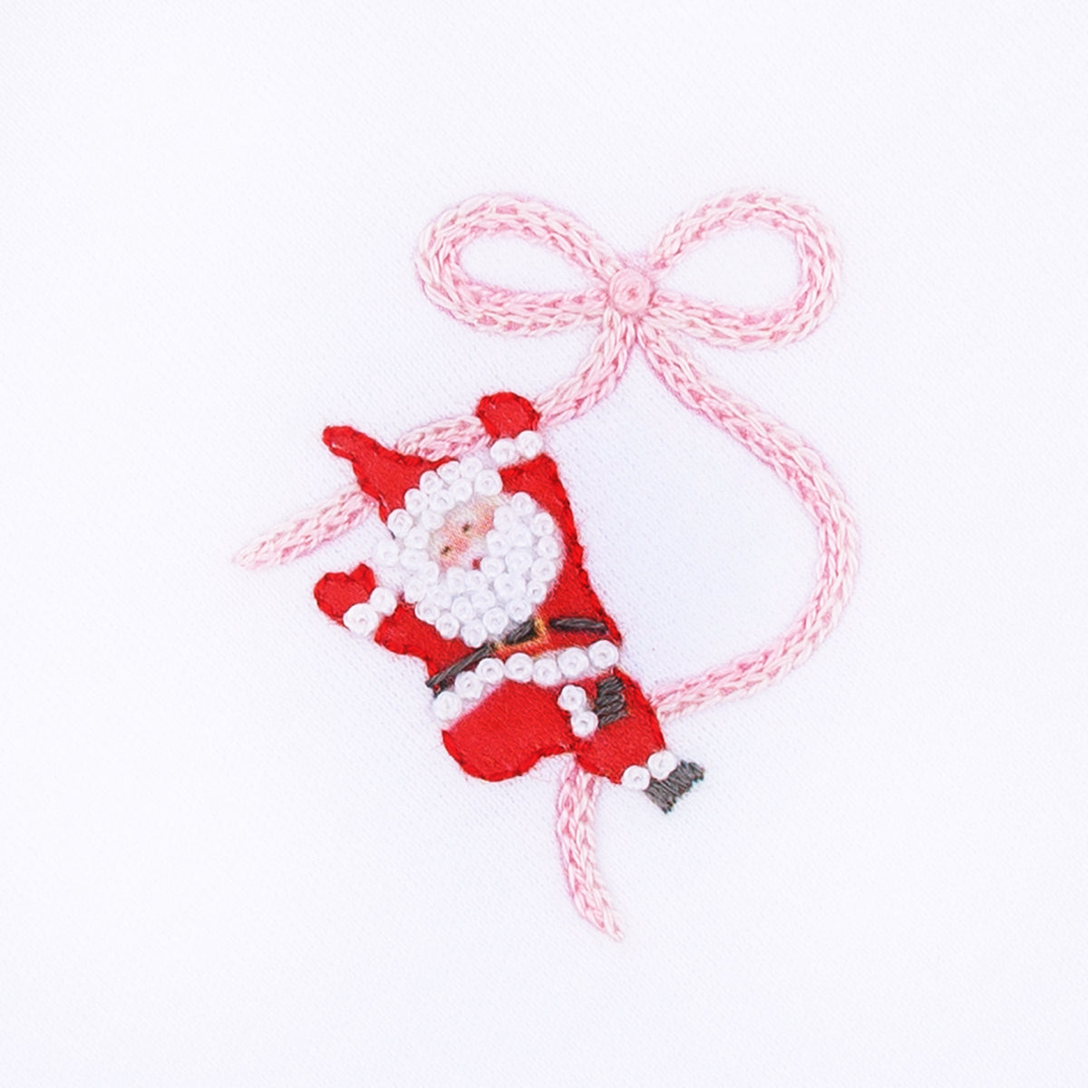 Jolly Ribbons Embroidered Ruffle Footie - Magnolia Baby Girl
