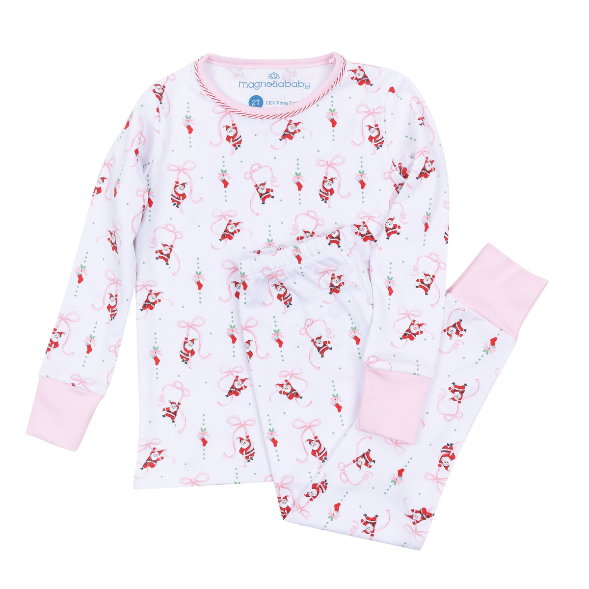 Jolly Ribbons Long Pajamas - Magnolia Baby Girl