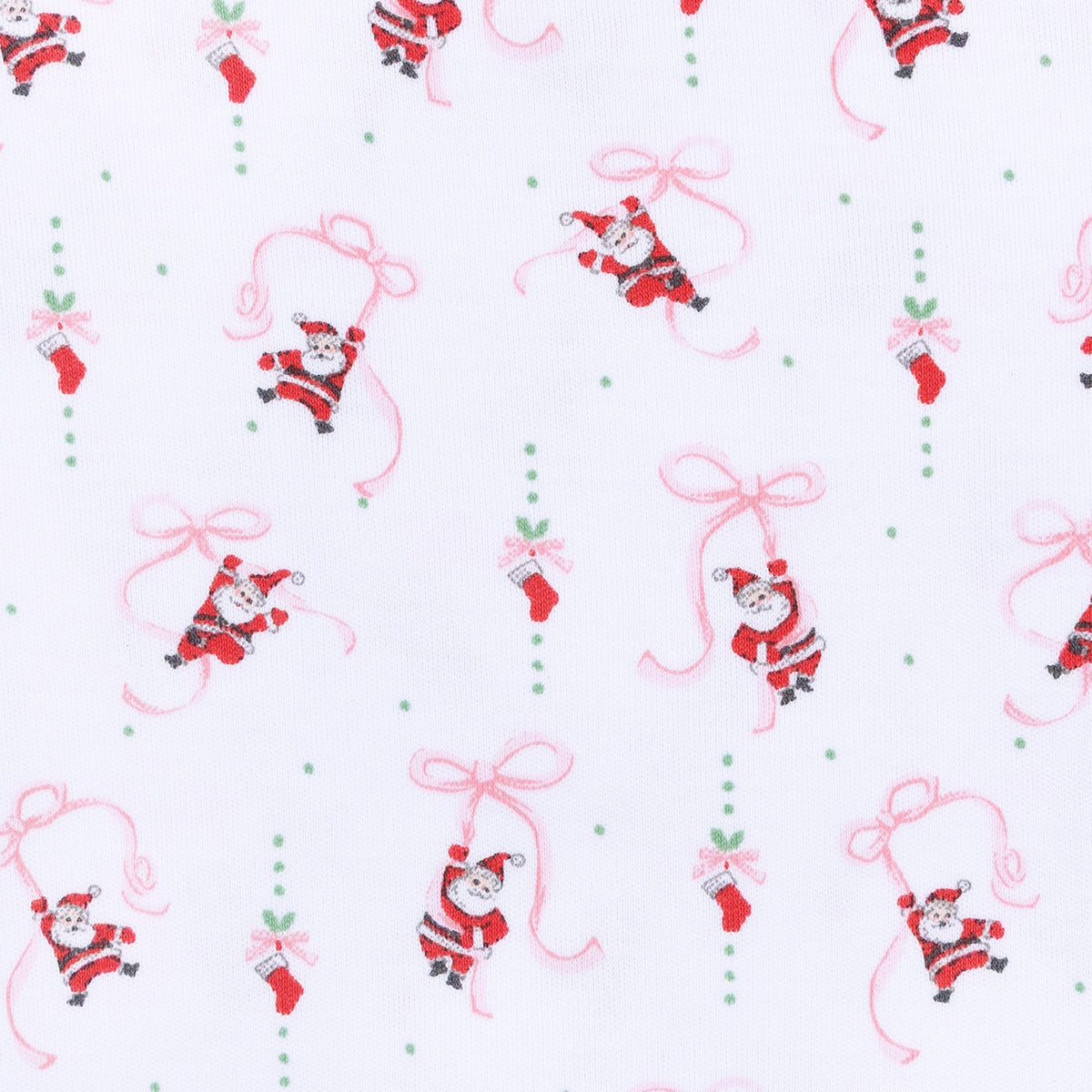 Jolly Ribbons Print Ruffle Footie - Magnolia Baby Girl