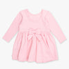 Long Sleeve Twirl Dress - Pink