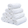 Cotton Muslin Baby Washcloths - White - Pack of 10