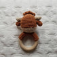 Highland Cow Crochet Rattle