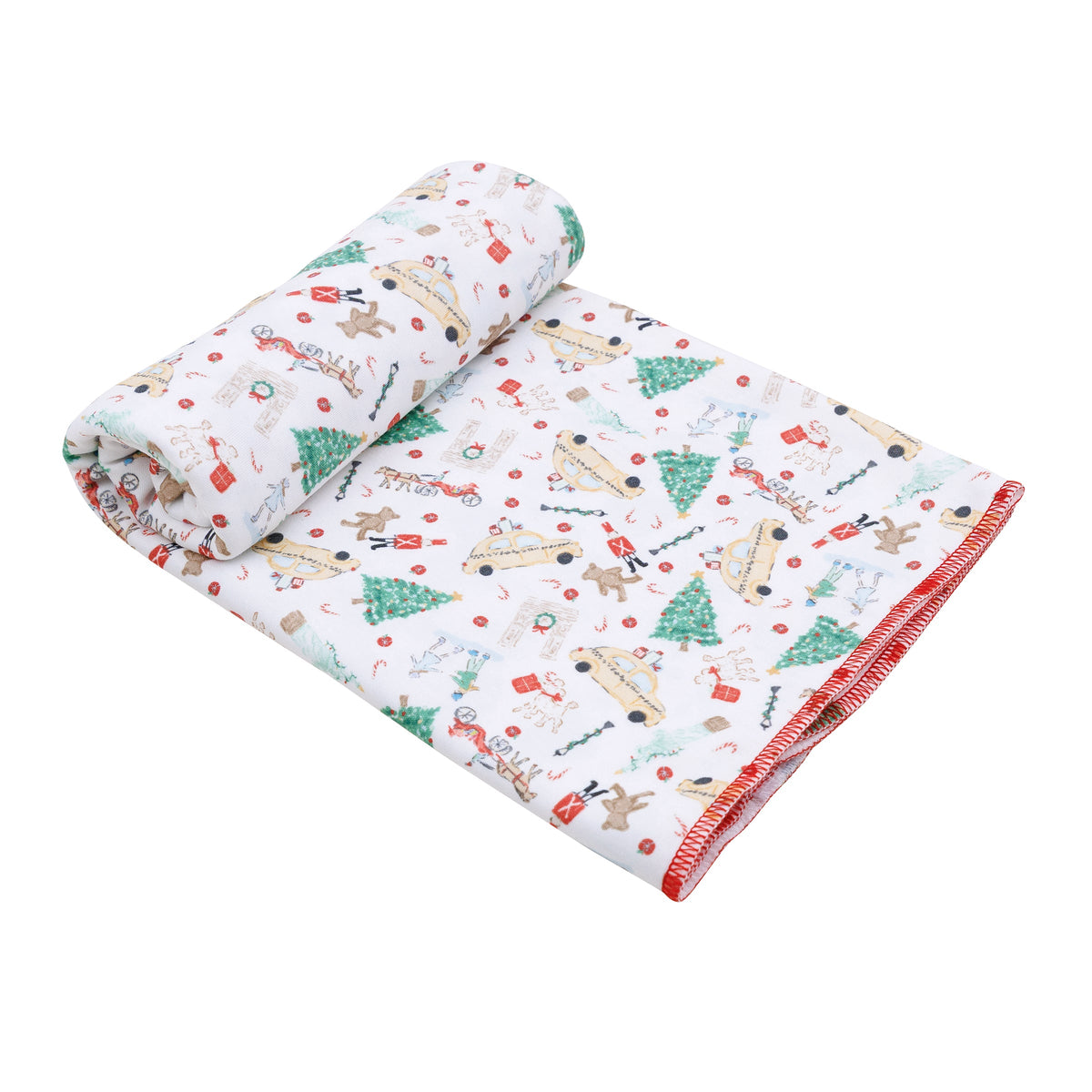 Christmas in the City Print Swaddle Blanket - Magnolia Baby Unisex