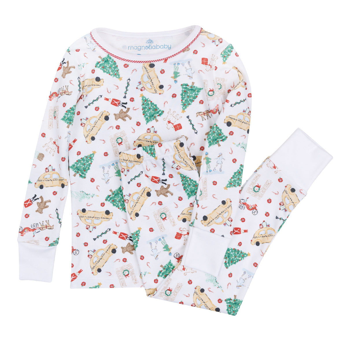Christmas in the City Long Pajamas - Magnolia Baby Unisex