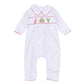 Christmas Joy Classics Smocked Playsuit - Red - Magnolia Baby Boy