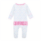 Evelyn's Classics Print Ruffle Footie - Magnolia Baby Girl