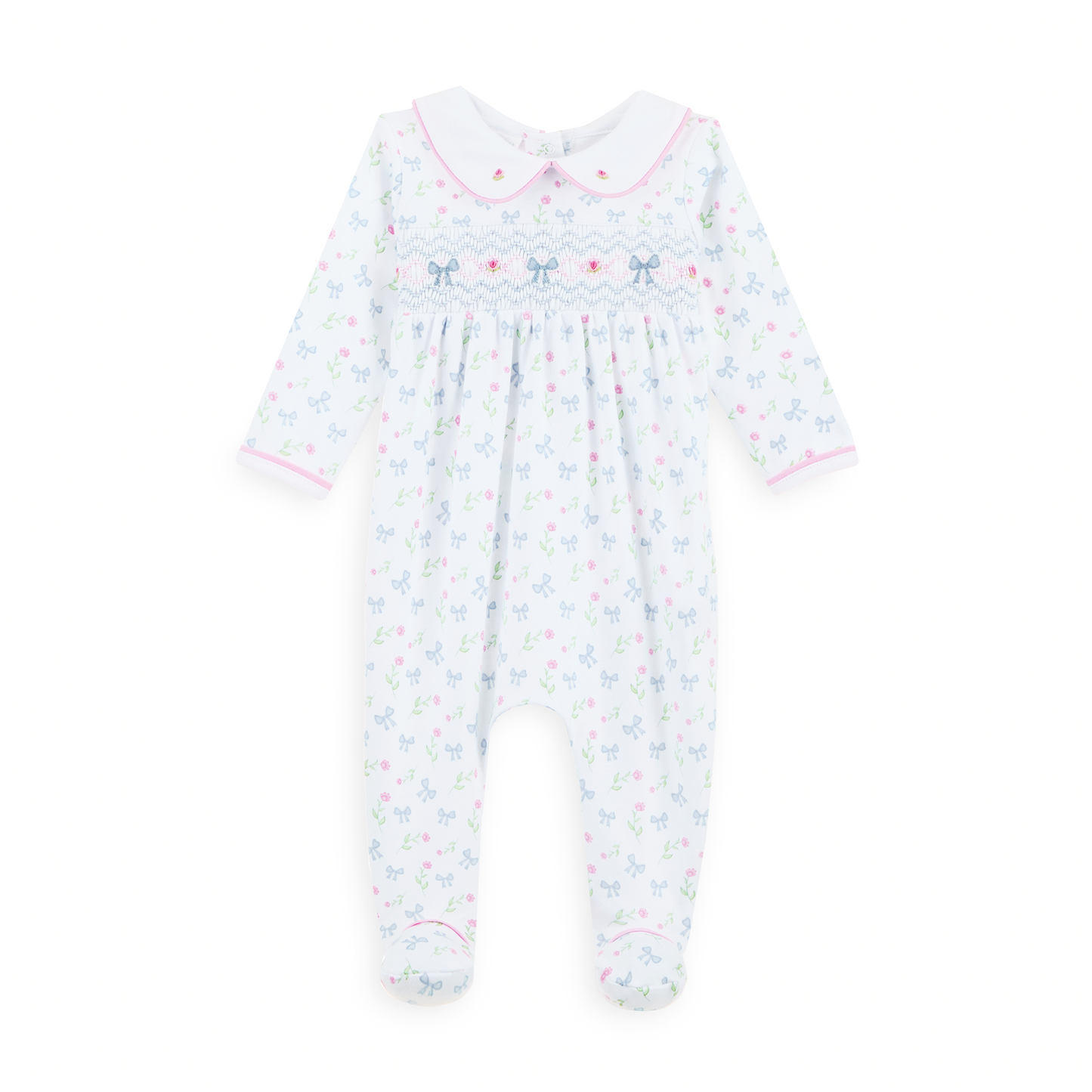 Evelyn's Classics Smocked Footie - Magnolia Baby Girl