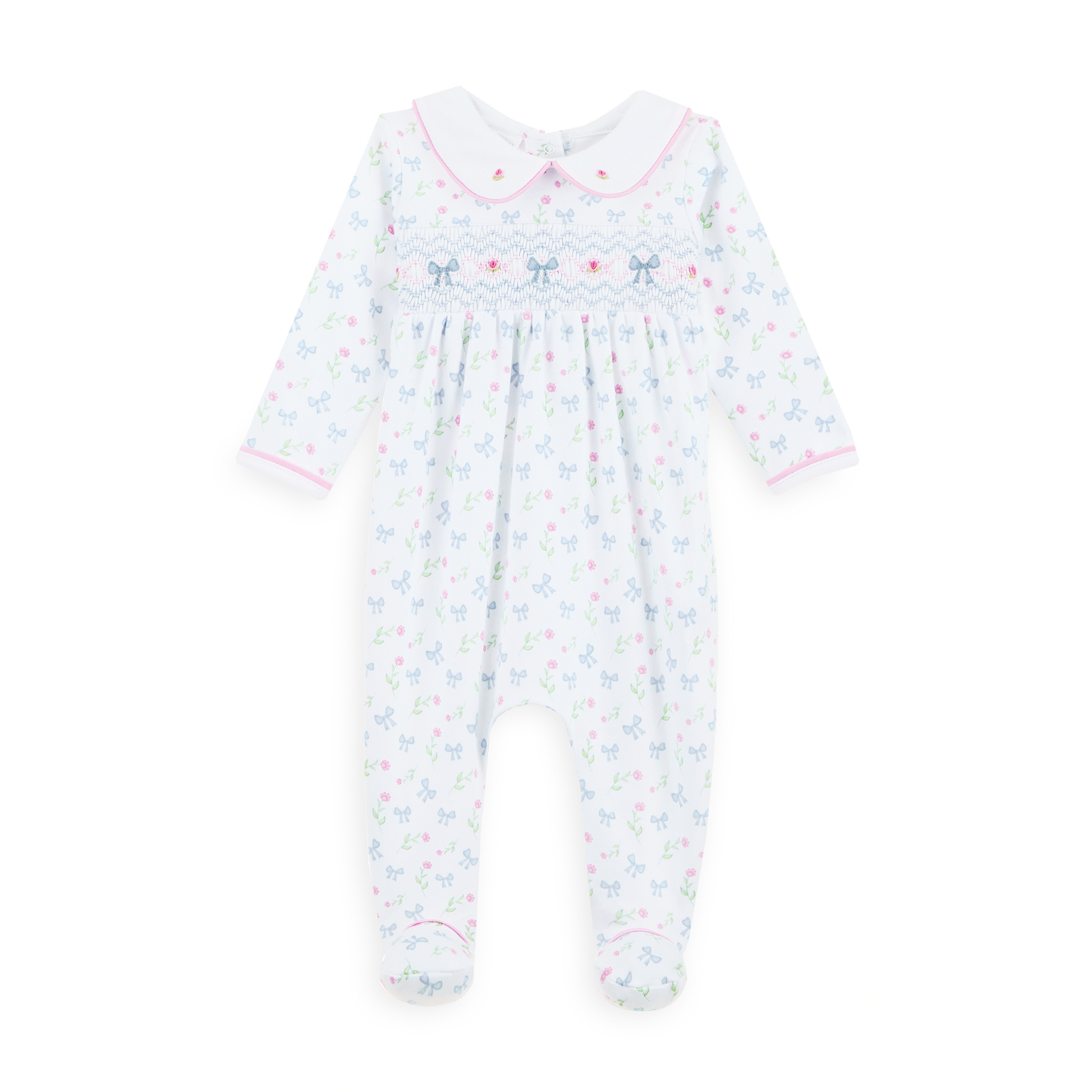 Evelyn's Classics Smocked Footie - Magnolia Baby Girl