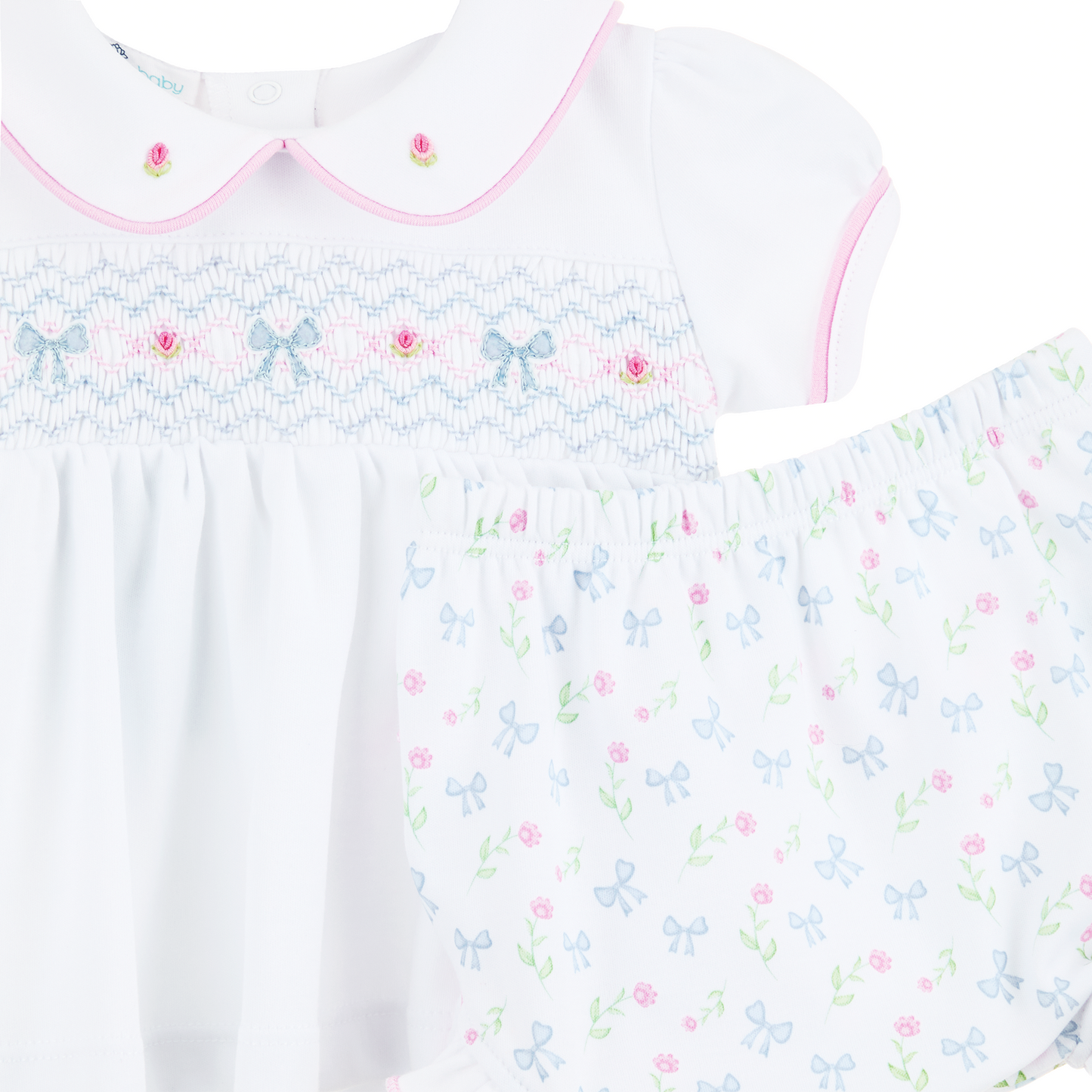 Evelyn's Classics Smocked Diaper Cover Set - Magnolia Baby Girl