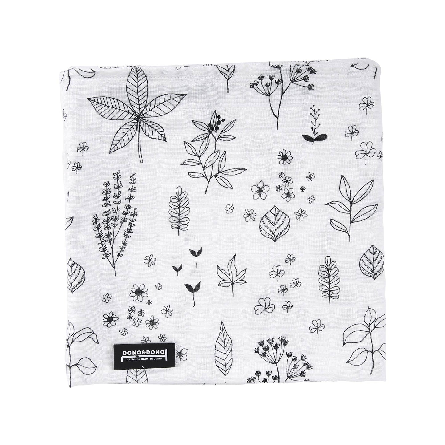 Cotton Muslin Swaddle Blanket - Holly Garden
