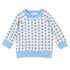 Pumpkin Party Print Pullover Sweatshirt - Light Blue - Magnolia Baby Boy