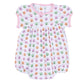 Pumpkin Party Print Short Sleeve Bubble - Pink - Magnolia Baby Girl