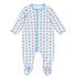 Pumpkin Party Print Footie - Light Blue - Magnolia Baby Boy