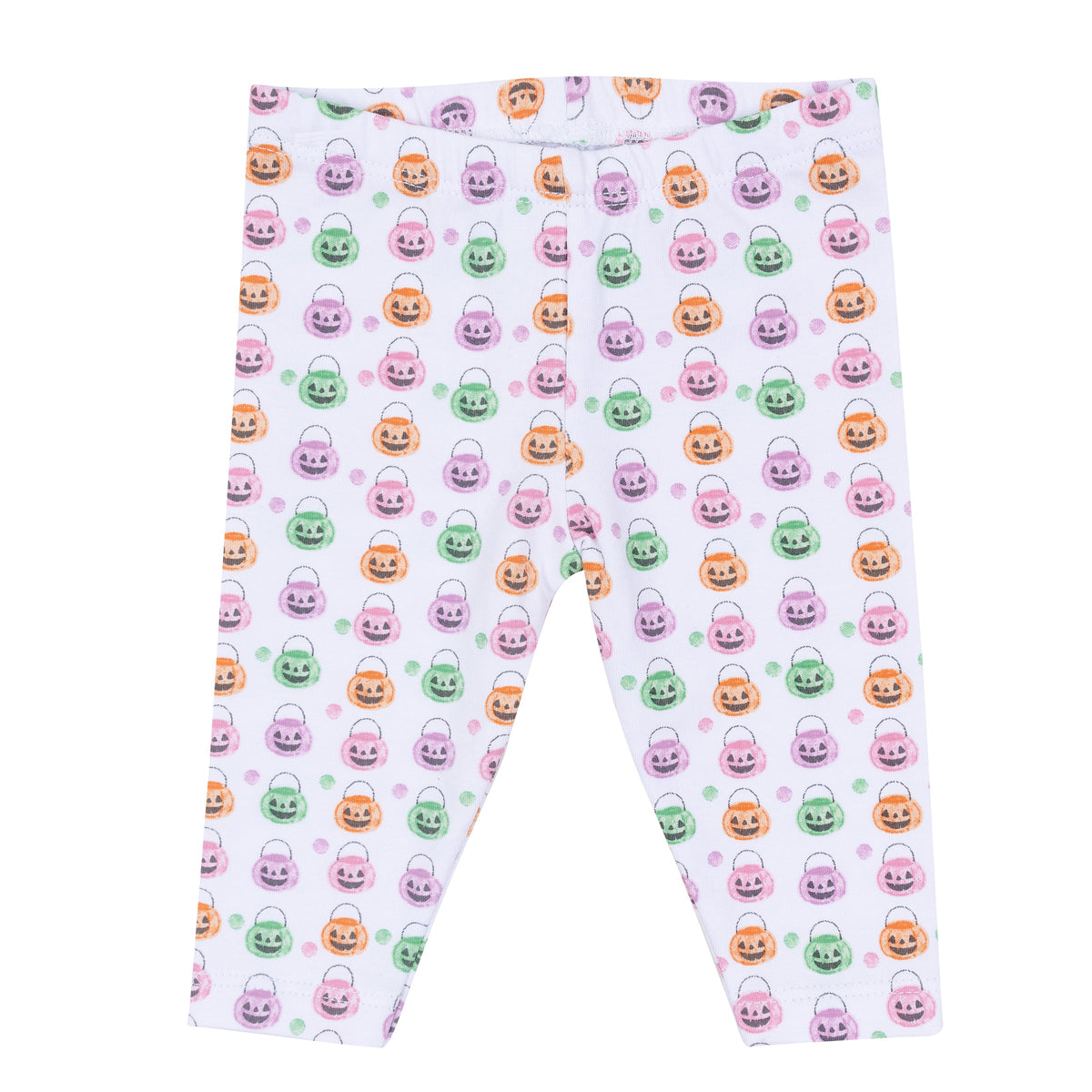 Pumpkin Party Print Leggings - Pink - Magnolia Baby Girl