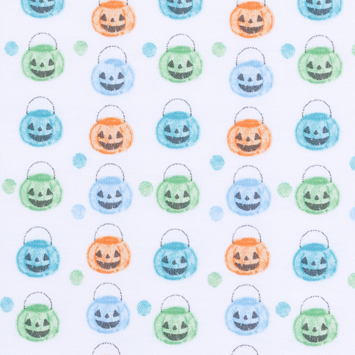 Pumpkin Party Print Pullover Sweatshirt - Light Blue - Magnolia Baby Boy