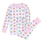 Pumpkin Party Long Pajamas - Pink - Magnolia Baby Girl