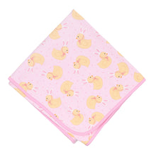  Bunny Ears Pink Print Receiving Blanket