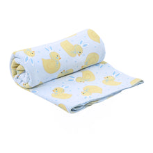  Bunny Ears Blue Print Swaddle Blanket