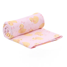  Bunny Ears Pink Print Swaddle Blanket