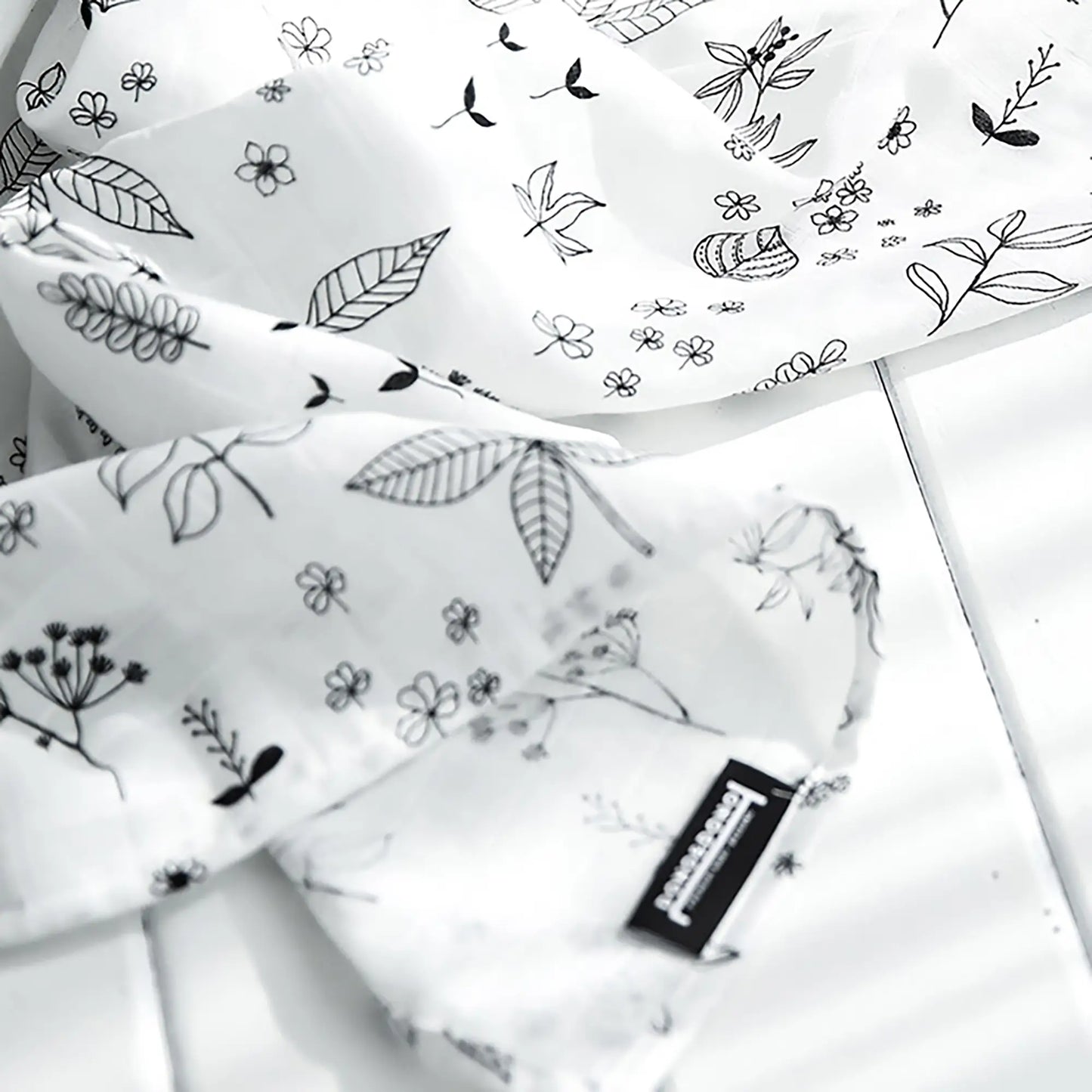 Cotton Muslin Swaddle Blanket - Holly Garden