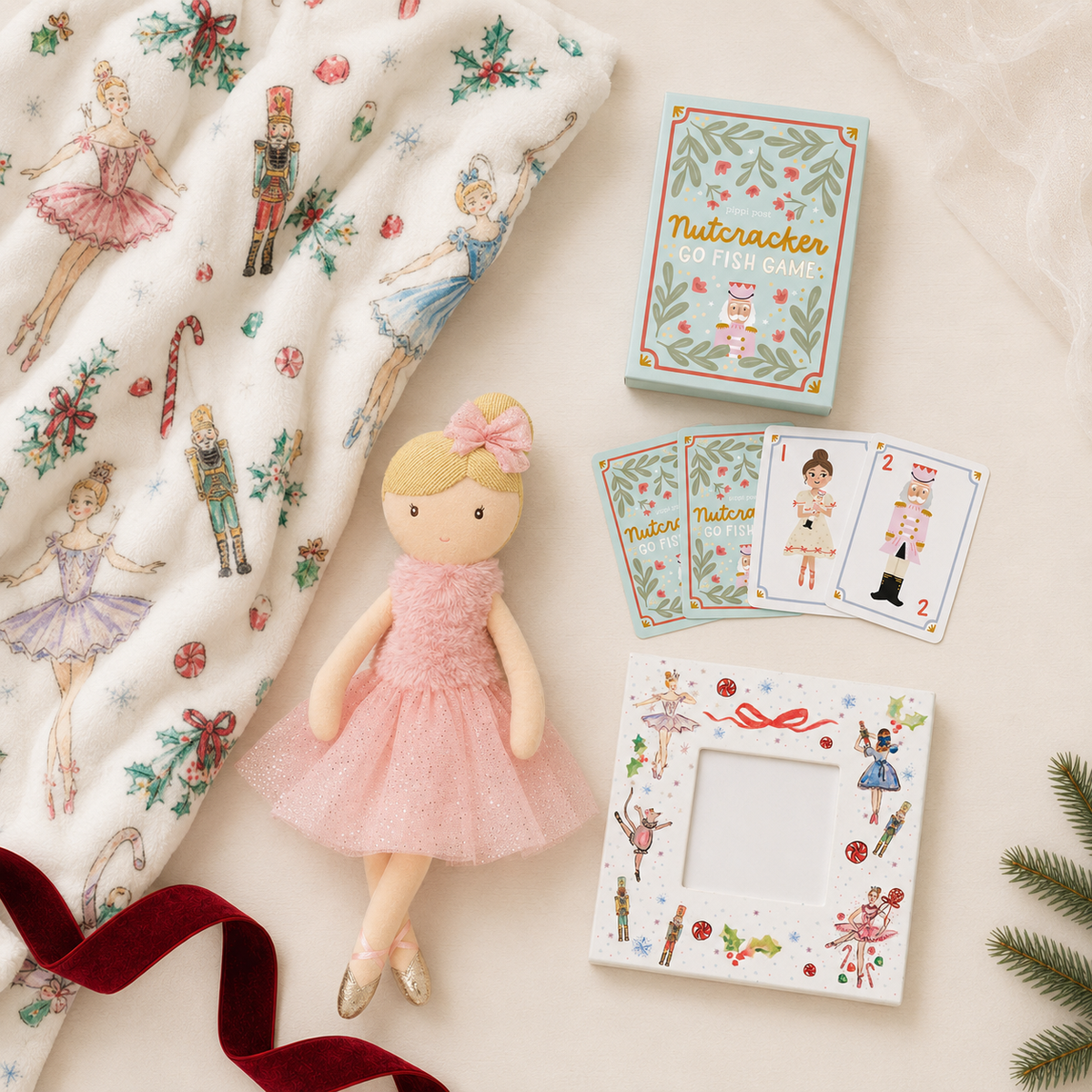 Little Girl Nutcracker Gift Set - Pastel