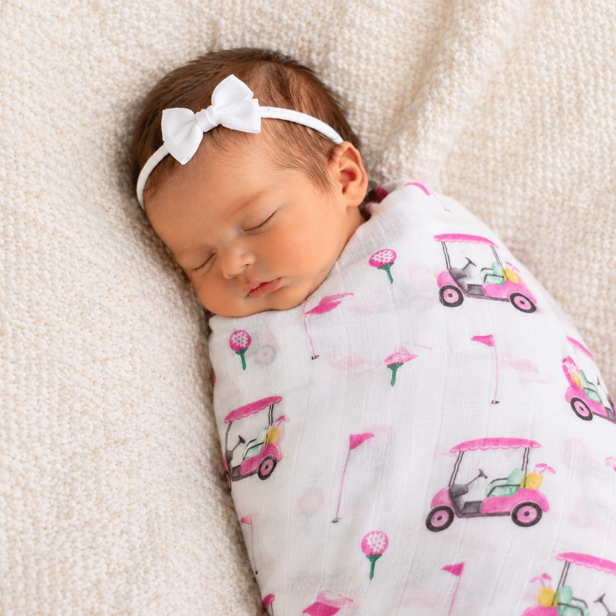 Golf Swaddle Set - Pink