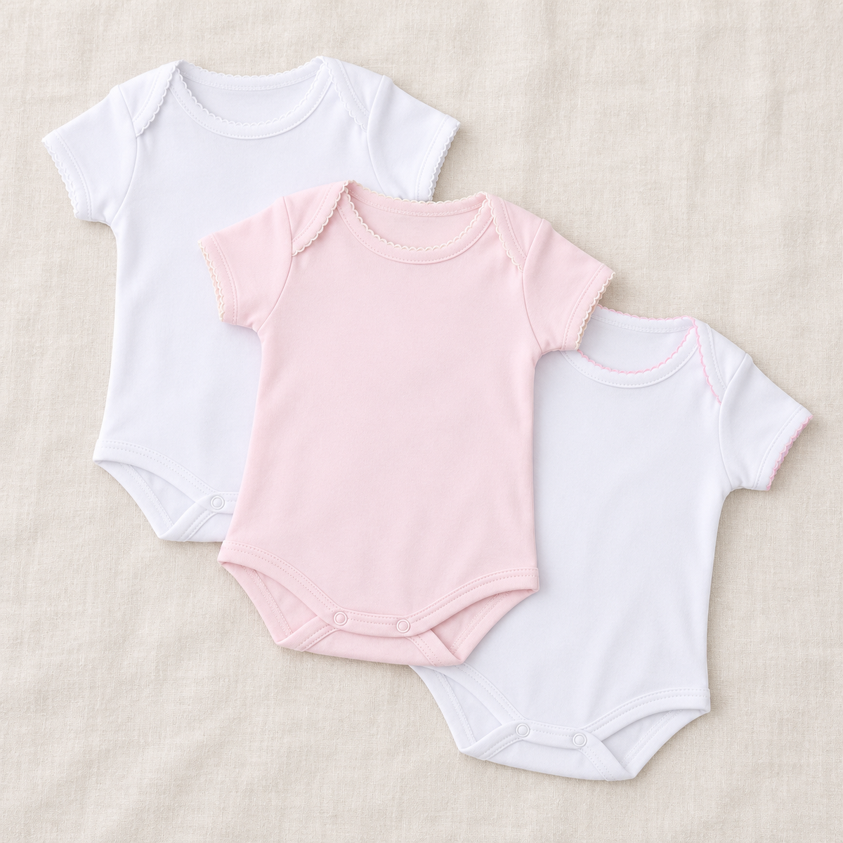 Baby Girl Essentials Bodysuit Set of 3