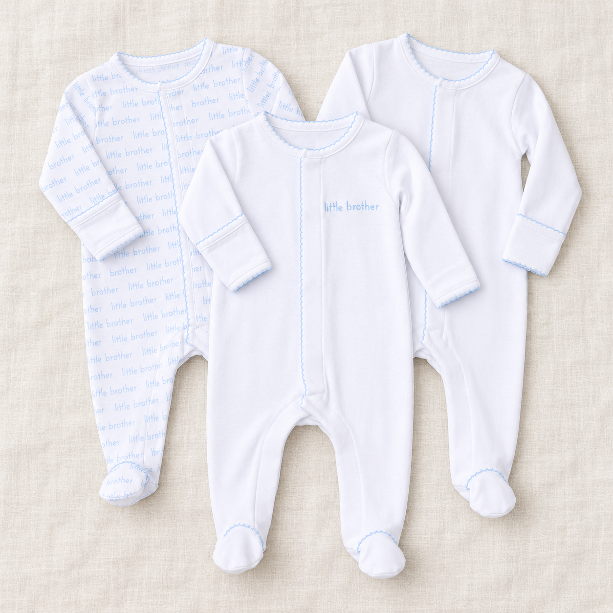 Little Brother Footie Set - Set of 3