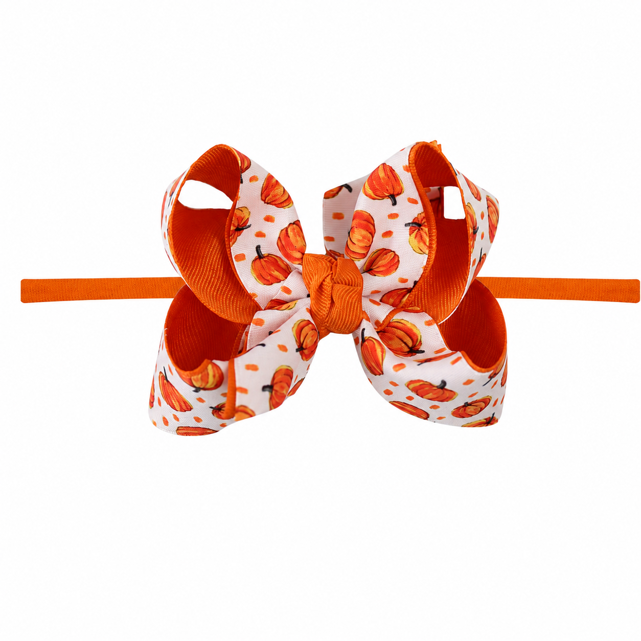 Pumpkin Bow Headband