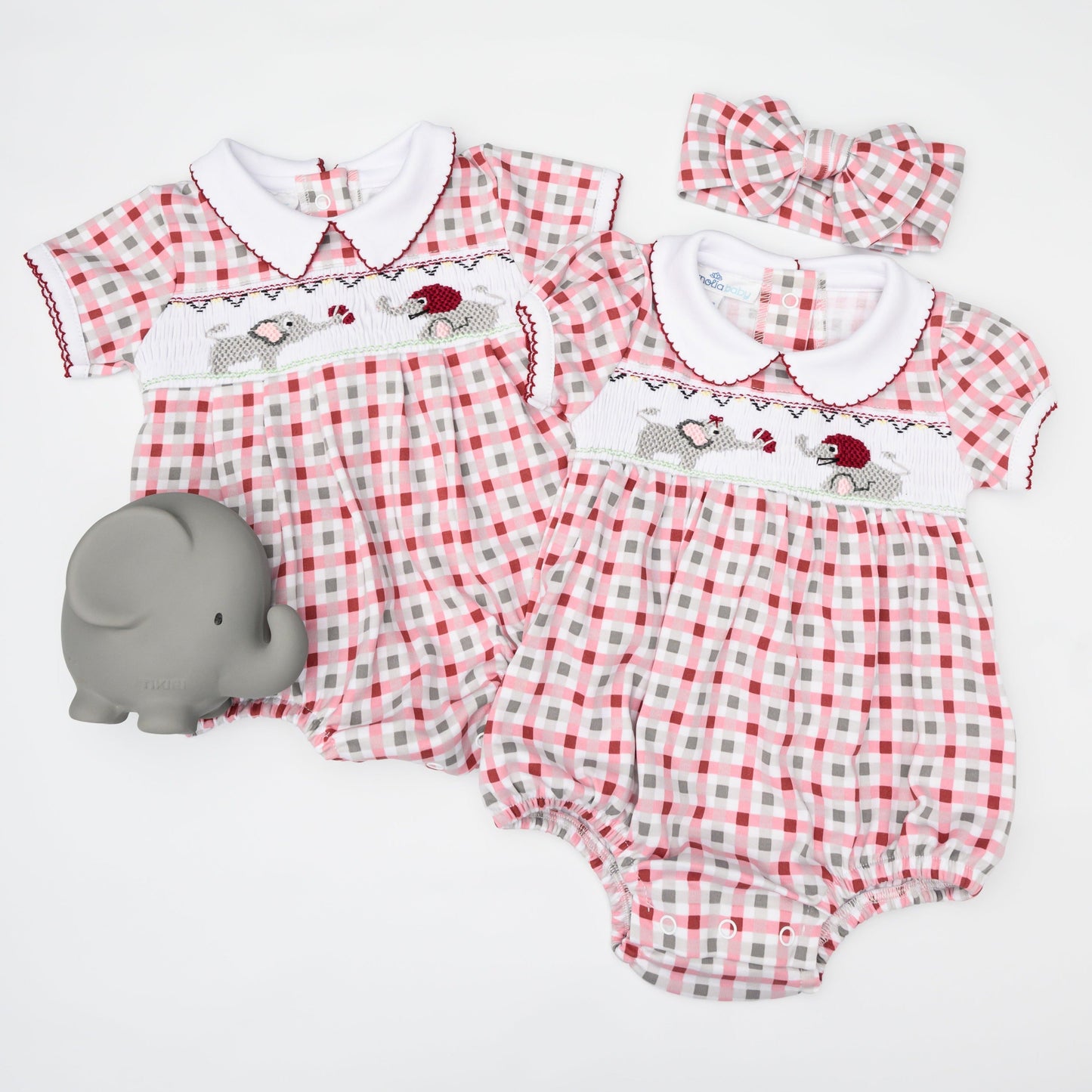 Elephant Natural Organic Rubber Teether, Rattle & Bath Toy