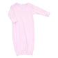 Solid Essentials Lap Gown - Pink with Pink Trim - Magnolia Baby Girl