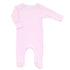 Solid Essentials Lap Footie - Pink with Pink Trim - Magnolia Baby Girl