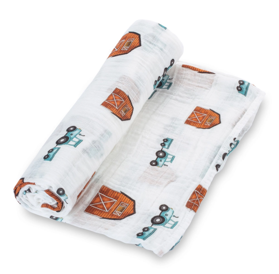 How We Roll Baby Muslin Swaddle Blanket