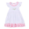 Alligator Pie Embroidered Dress - Pink