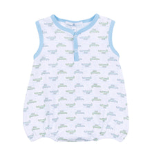 Alligator Pie Print Bubble - Light Blue