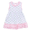 Alligator Pie Print Dress - Pink