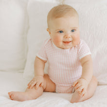  Mini Checks Lap Bodysuit - Pink