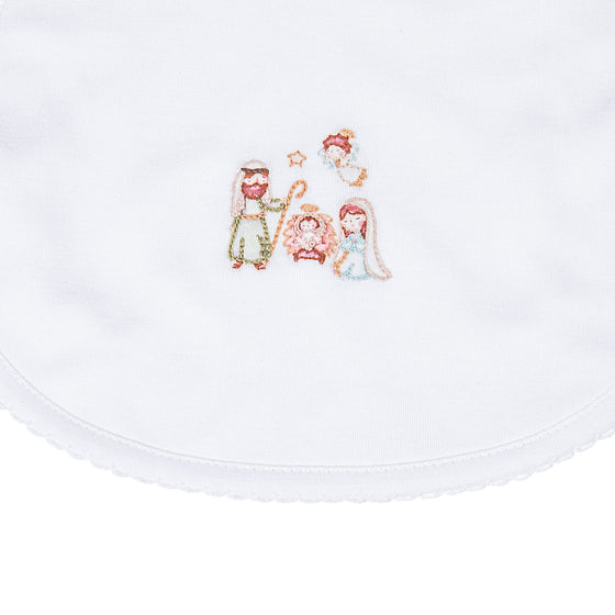 A Child is Born Embroidered Bib - Magnolia BabyBib