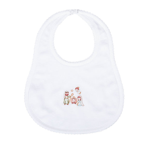 A Child is Born Embroidered Bib - Magnolia BabyBib