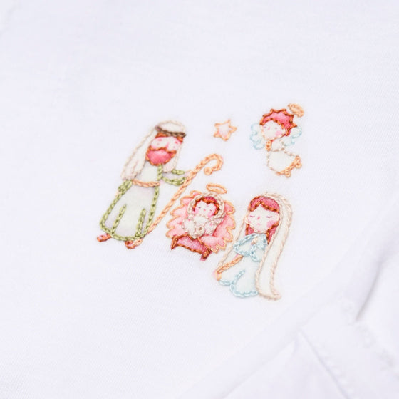 A Child is Born Embroidered Converter - Magnolia BabyConverter Gown