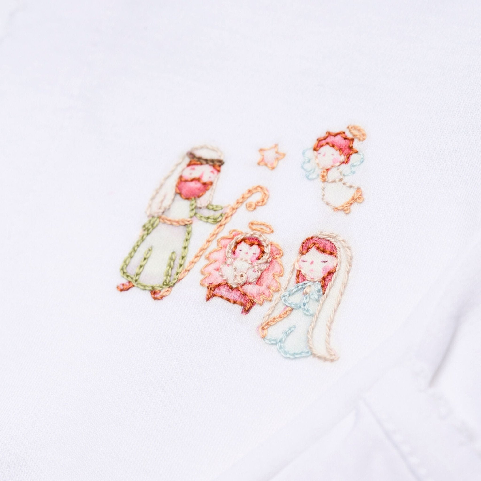 A Child is Born Embroidered Footie - Magnolia BabyFootie